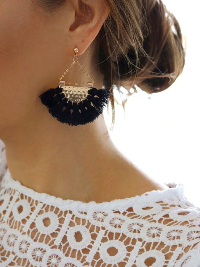 Tassel earrings +30 Hottest Jewelry Trends to Follow - 56