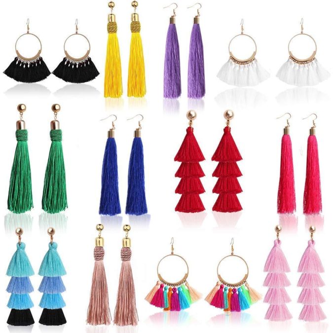Tassel earrings jewelry +30 Hottest Jewelry Trends to Follow - 55