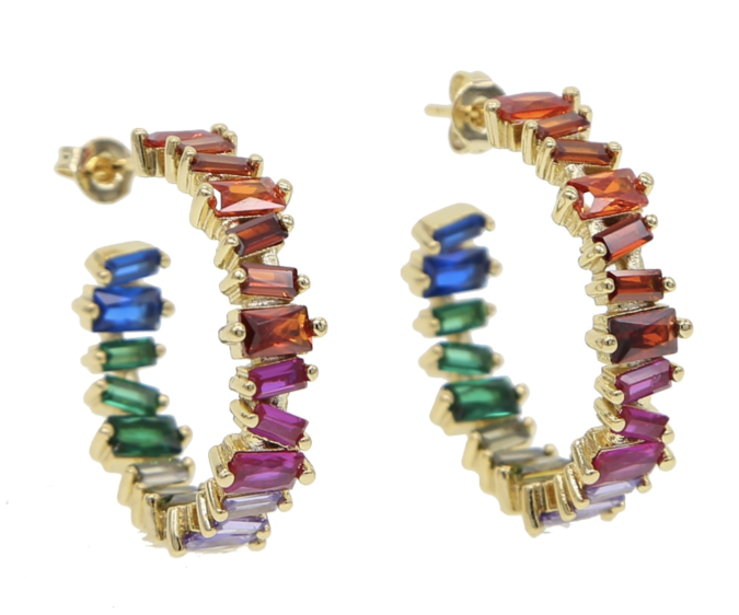 colorful jewelry earrings +30 Hottest Jewelry Trends to Follow - 1