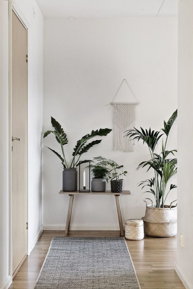 hallway decor flower pots 8 Trendy Hallway Decor Ideas to Revamp Your Home - 3