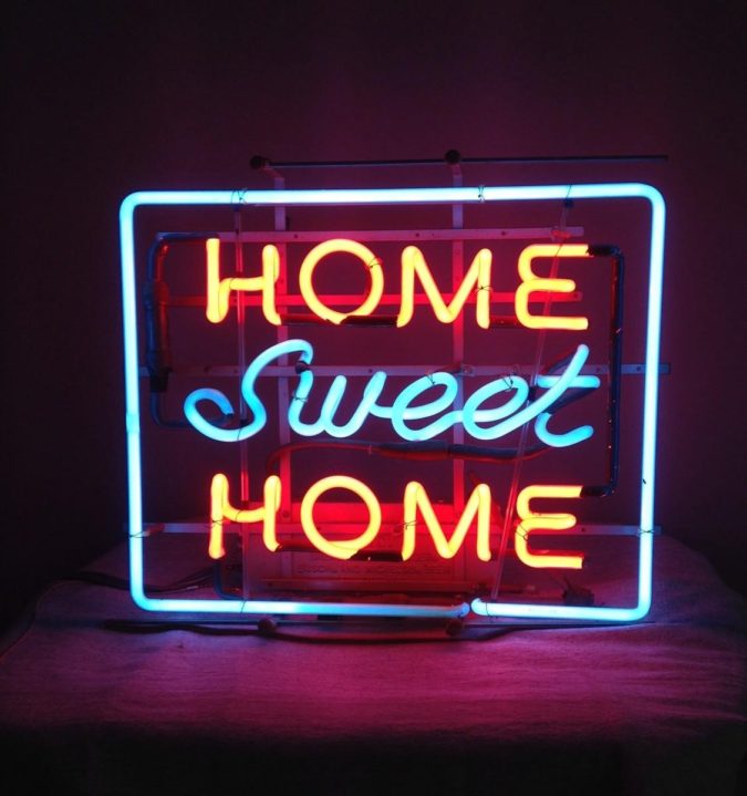 home decor led signs neon light signs 8 Trendy Hallway Decor Ideas to Revamp Your Home - 14