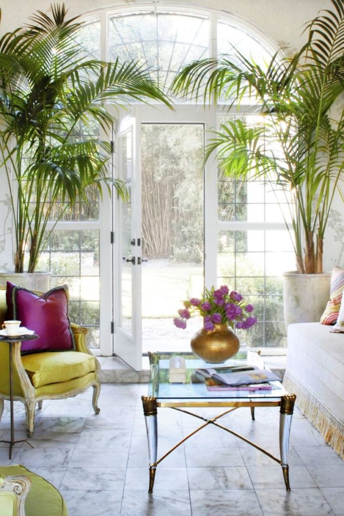 25 Stunning Interior Decorating Ideas for Sunrooms 48 home decor sunroom natural plants 25 Stunning Interior Decorating Ideas for Sunrooms - 48