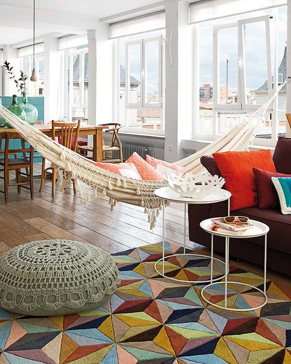 sunroom-with-hammock-2 25 Stunning Interior Decorating Ideas for Sunrooms