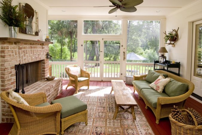 25 Stunning Interior Decorating Ideas for Sunrooms 20 sunroom with wicker furniture 3 25 Stunning Interior Decorating Ideas for Sunrooms - 20