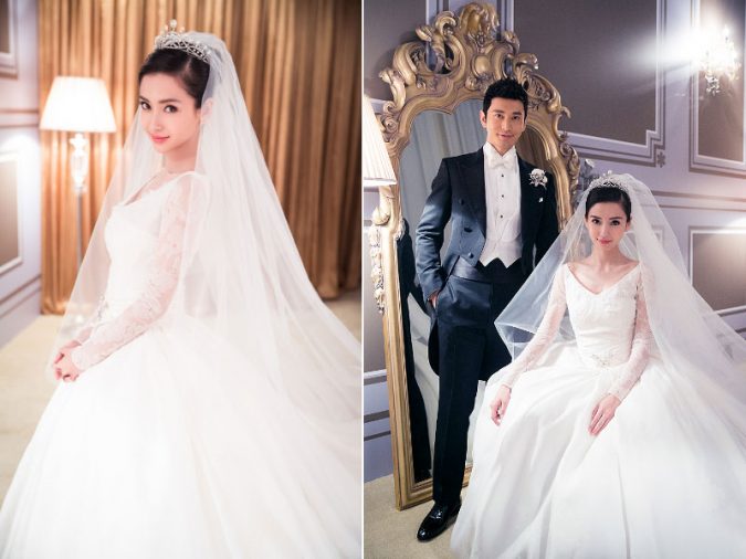 Angelababy-Wedding-Dress-2-675x506 15 Most Expensive Celebrity Wedding Dresses