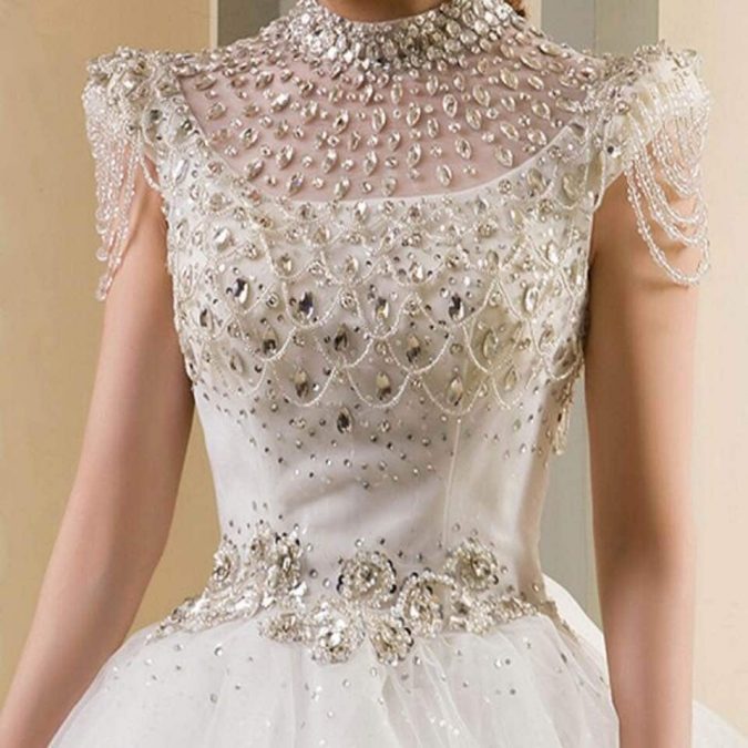 15 Most Expensive Celebrity Wedding Dresses 3 Diamond wedding gown 15 Most Expensive Celebrity Wedding Dresses - 3