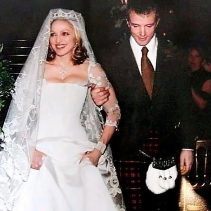 15 Most Expensive Celebrity Wedding Dresses 24 Madonna wedding dress 2 15 Most Expensive Celebrity Wedding Dresses - 24