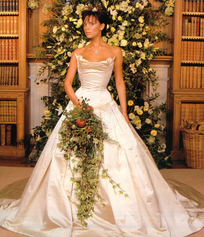 Victoria-Beckham-675x784 15 Most Expensive Celebrity Wedding Dresses