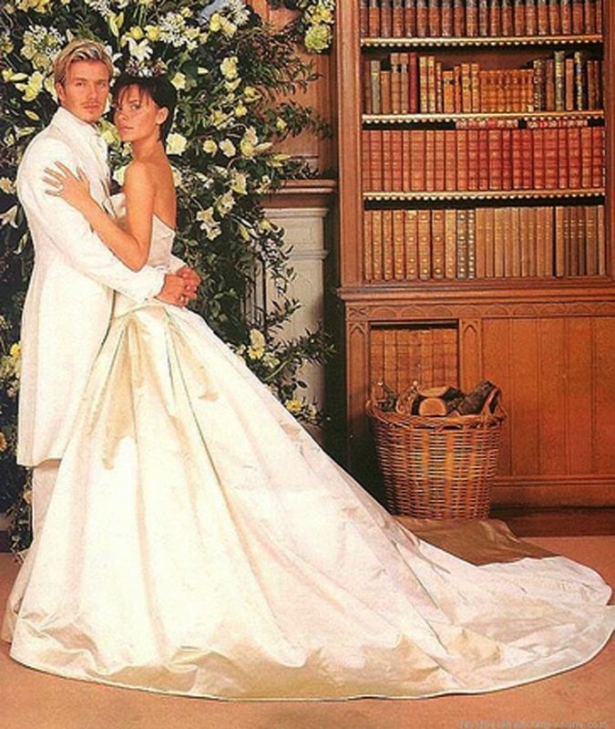 15 Most Expensive Celebrity Wedding Dresses 22 Victoria Beckham. 1 15 Most Expensive Celebrity Wedding Dresses - 22