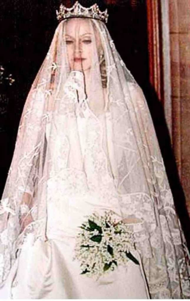 15 Most Expensive Celebrity Wedding Dresses 23 madonna wedding 3 15 Most Expensive Celebrity Wedding Dresses - 23