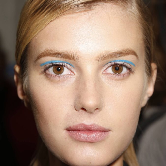 Floating Eyeliner. 1 Best 10 Colorful Face Makeup Looks to Try - 14