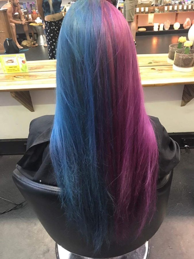 Half and Half Top 20 Hottest Colorful Hair Ideas that Are So Cool - 67