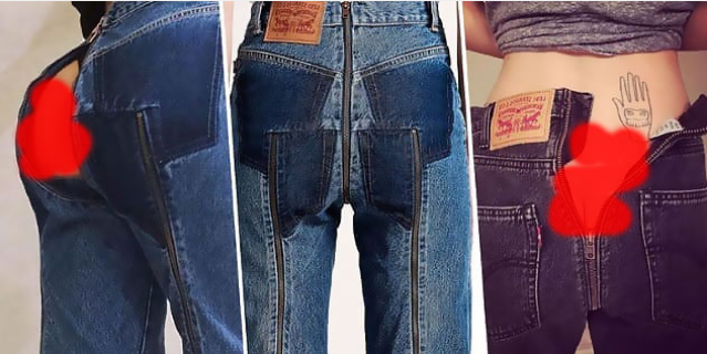 Open back jeans 10 Weirdest Fashion Trends Hitting the World Now - 3