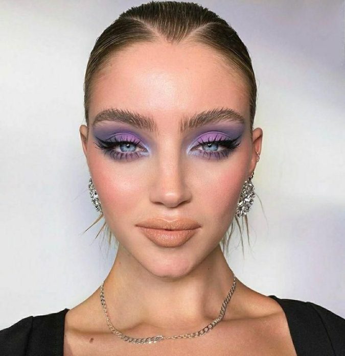 Pastel Lavender 3 Best 10 Colorful Face Makeup Looks to Try - 27