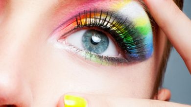 The rainbow eye makeup 1 Best 10 Colorful Face Makeup Looks to Try - 6 over 30 makeup tips