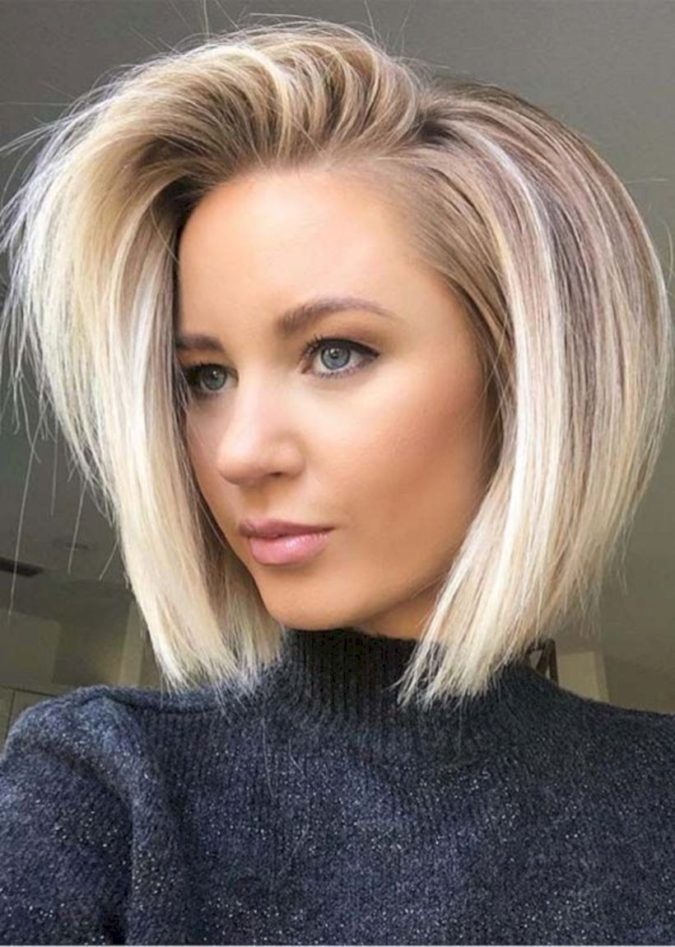 blonde bob hairstyle 25 Best Trendy Hairstyles for Women over 40 to Look Younger - 33