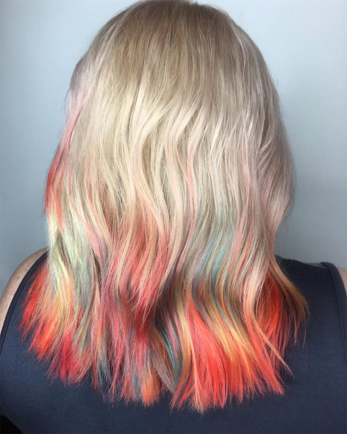 dip-dye.-1-675x844 Top 20 Hottest Colorful Hair Ideas that Are So Cool in 2021