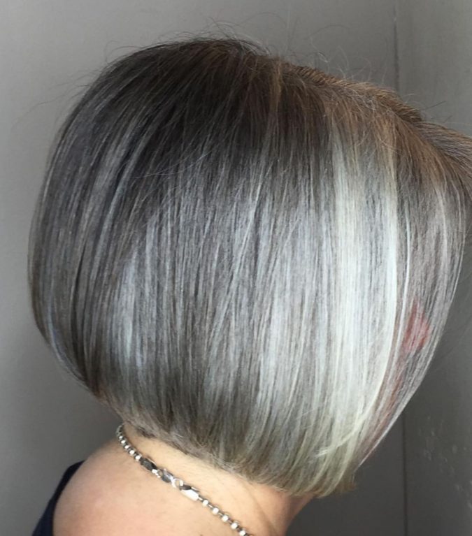 gray Classic Bob 15 Beautiful Gray Hairstyles that Suit All Women Over 50 - 10
