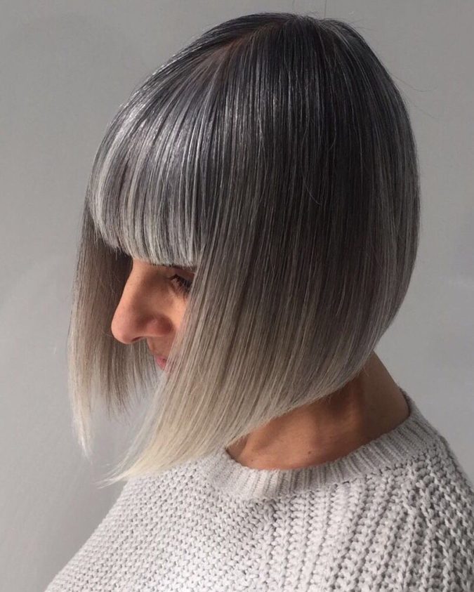 gray Classic Bob. 15 Beautiful Gray Hairstyles that Suit All Women Over 50 - 8