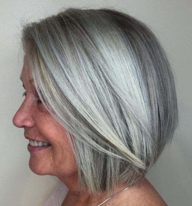 gray hair 15 Beautiful Gray Hairstyles that Suit All Women Over 50 - 9