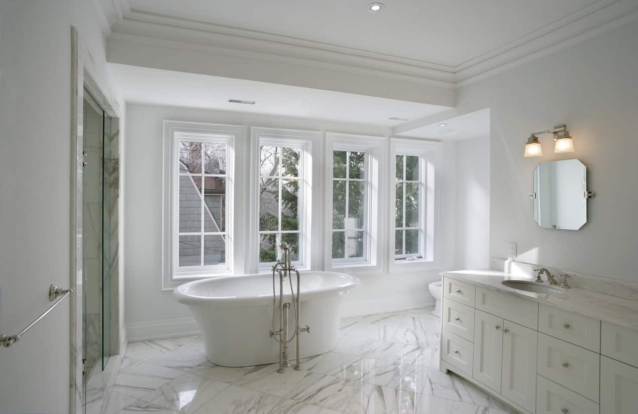 Top 10 Outdated Bathroom Design Trends to Avoid 13 All whites design Top 10 Outdated Bathroom Design Trends to Avoid - 13