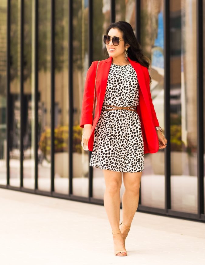 Black-White-and-Red-Outfit-675x871 60+ Job Interview Outfit Ideas for Women in 2021