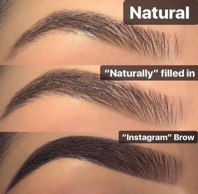 Instagram-brows.-675x664 Top 10 Outdated Beauty and Makeup Trends to Avoid in 2022