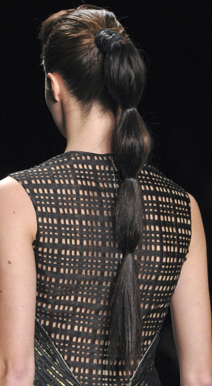 The Bubble ponytail 1 +35 Hottest Ponytail Hairstyles that Suit All Women - 37