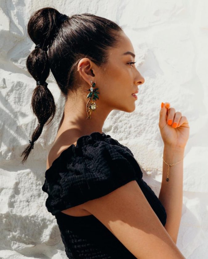 The Bubble ponytail. +35 Hottest Ponytail Hairstyles that Suit All Women - 36