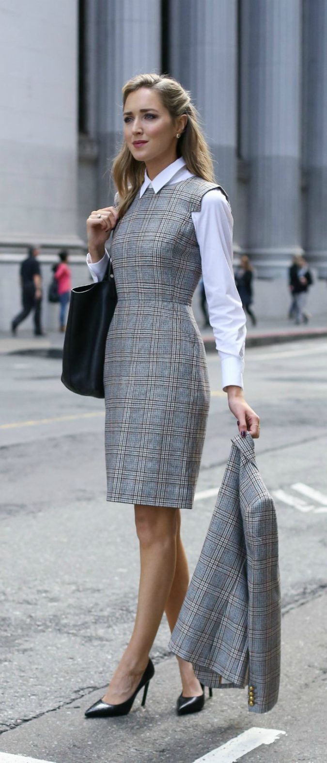 The Grey Dress. e1597876664646 60+ Job Interview Outfit Ideas for Women - 7