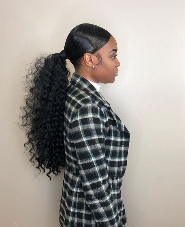 The Ponytail and a weave +35 Hottest Ponytail Hairstyles that Suit All Women - 27