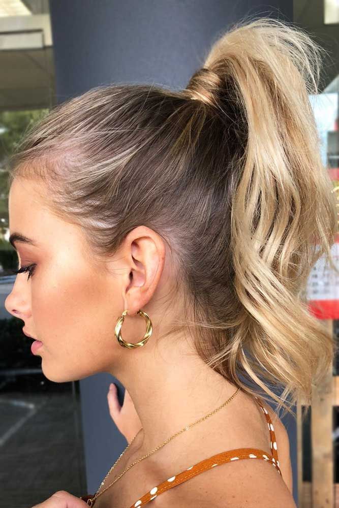 The-curly-ponytail-style.. +35 Hottest Ponytail Hairstyles that Suit All Women in 2021
