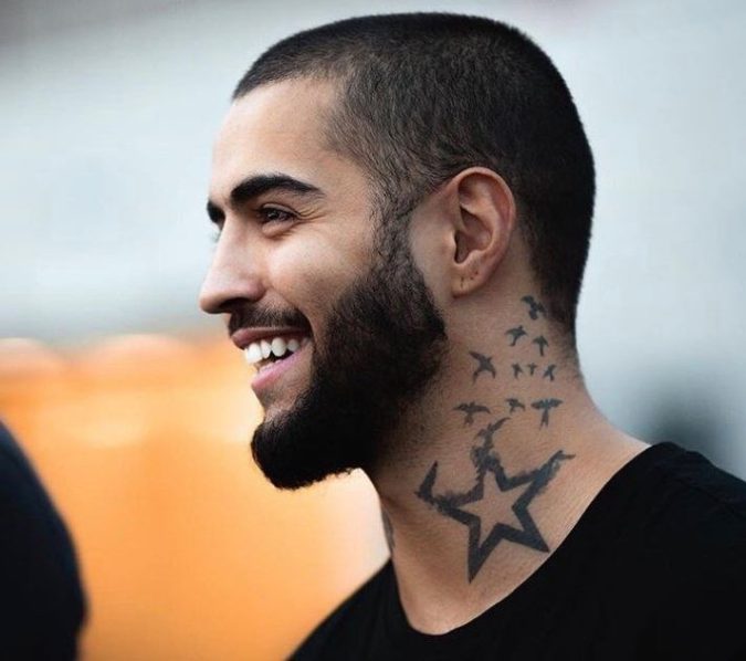 Top 10 Hottest Hairstyles To Suit Men With Round Faces 27 The smooth buzz and beard 1 Top 10 Hottest Hairstyles To Suit Men With Round Faces - 27