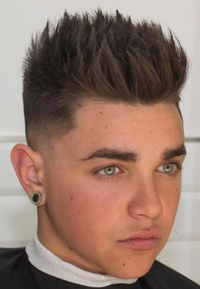 The spiky hairstyle Top 10 Hottest Hairstyles To Suit Men With Round Faces - 5