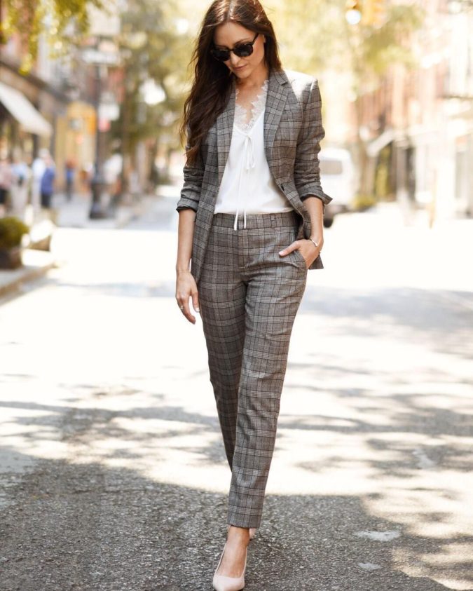 Tweed-Suit-2-675x843 60+ Job Interview Outfit Ideas for Women in 2021