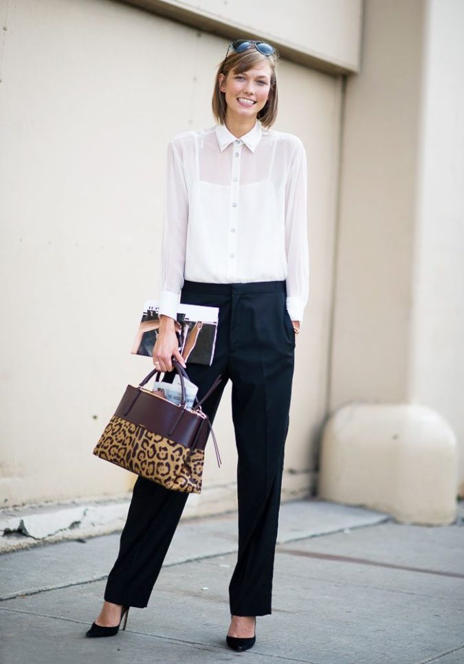 White-blouse-black-pants-1-675x966 60+ Job Interview Outfit Ideas for Women in 2021