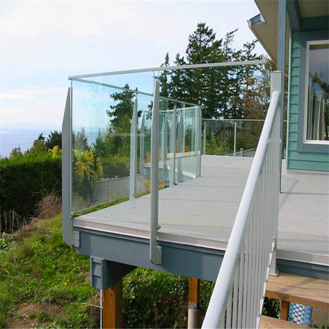 house-deck-Glass-railing-675x675 4 Simple Steps to Increase the Value of the House with Deck Railing Project Ideas