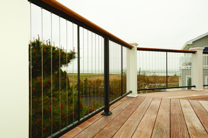 house-deck-Vertical-cables-675x450 4 Simple Steps to Increase the Value of the House with Deck Railing Project Ideas