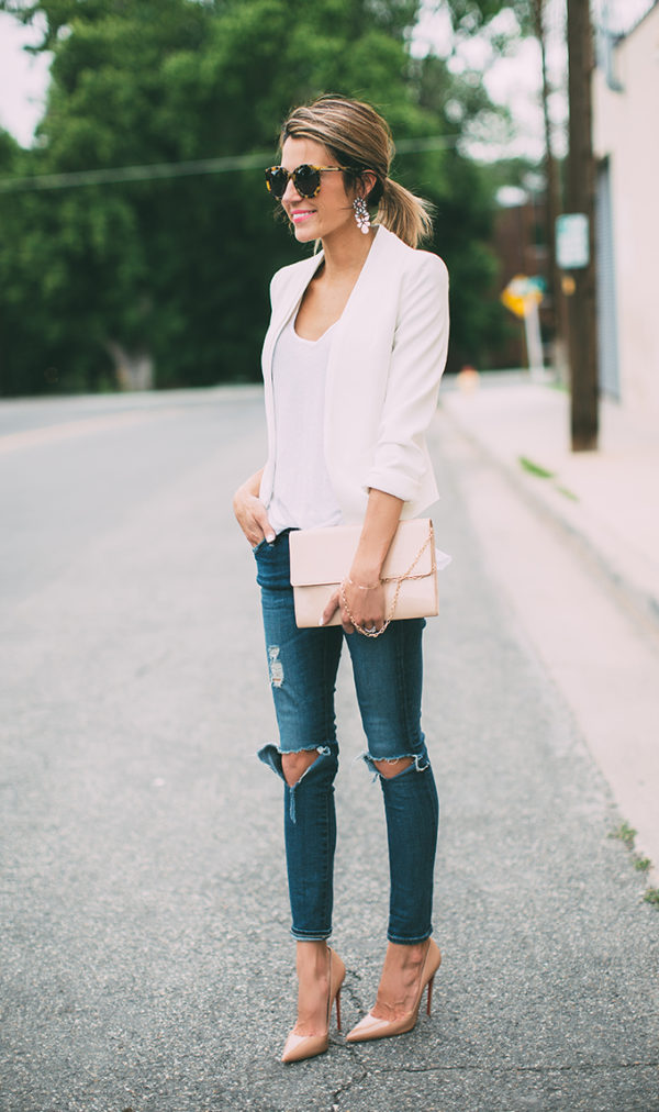 120+ Fashion Trends and Looks for College Students 7 Blazer and Jeans 1 120+ Fashion Trends and Looks for College Students - 7