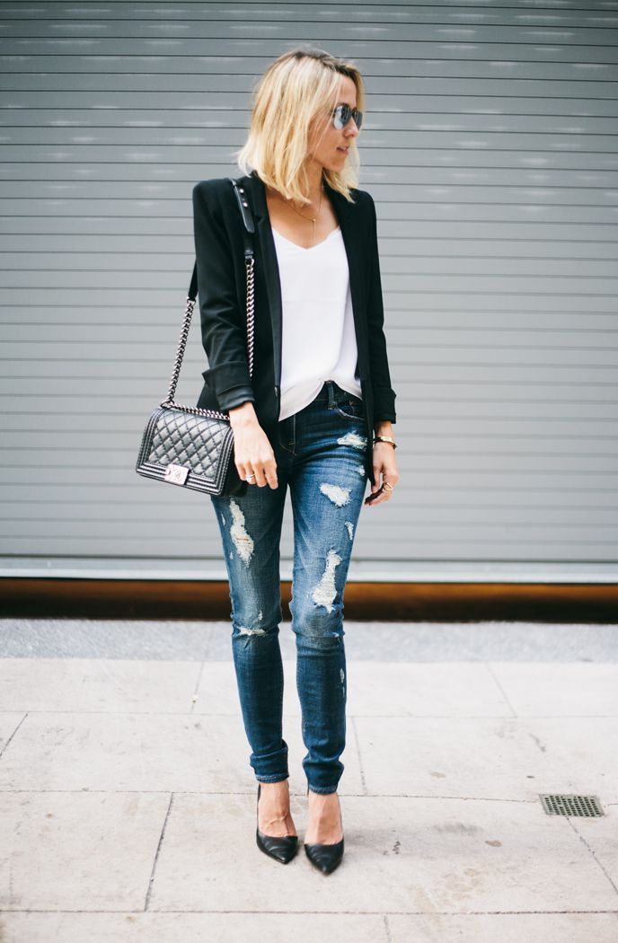 Blazer and Jeans. 3 120+ Fashion Trends and Looks for College Students - 2