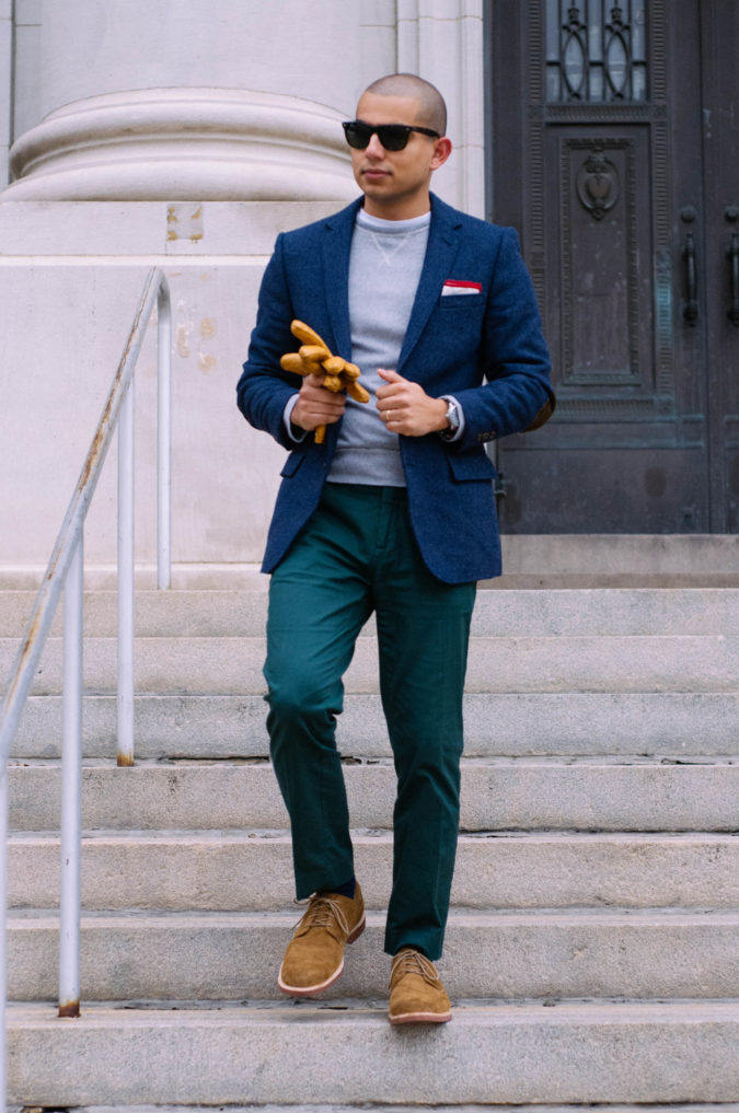 120+ Fashion Trends and Looks for College Students 8 Blazer and T shirt 120+ Fashion Trends and Looks for College Students - 8