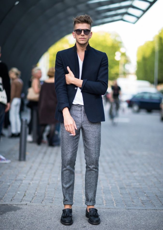 120+ Fashion Trends and Looks for College Students 7 Blazer and T shirt.. 3 120+ Fashion Trends and Looks for College Students - 7