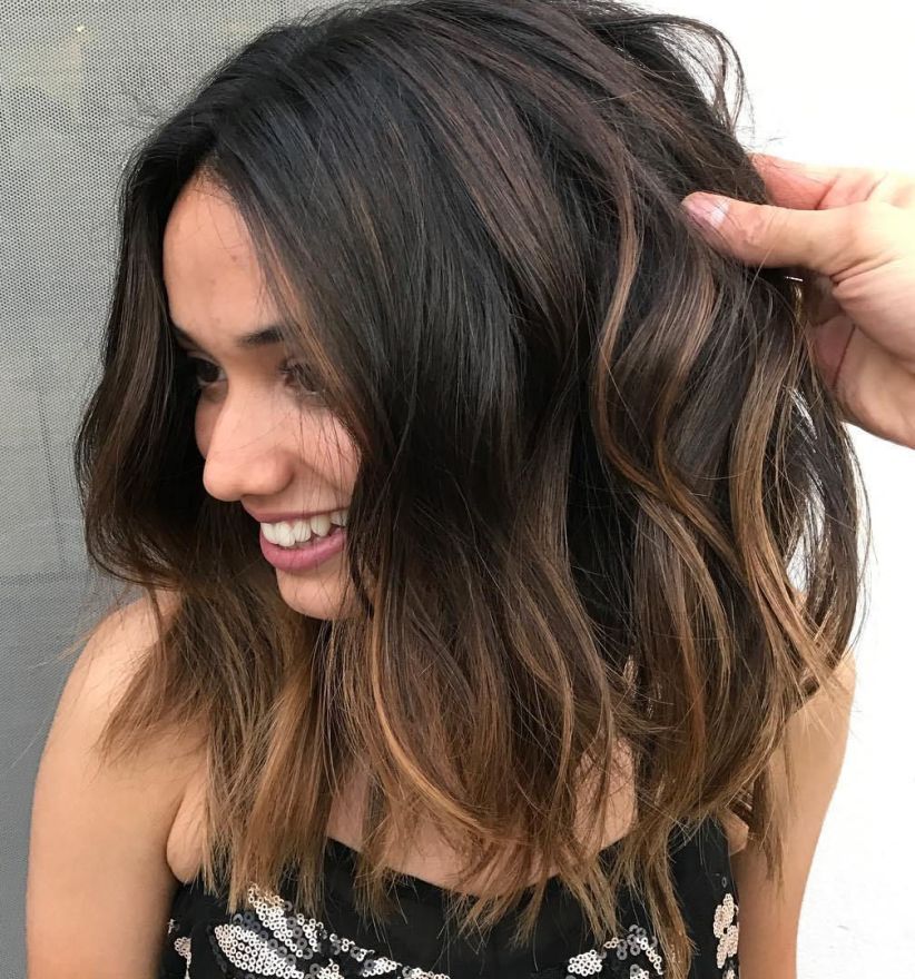 Brown-Blonde-Balayage-Lob. Top 10 Hair Color Trends for Blonde Women in 2022