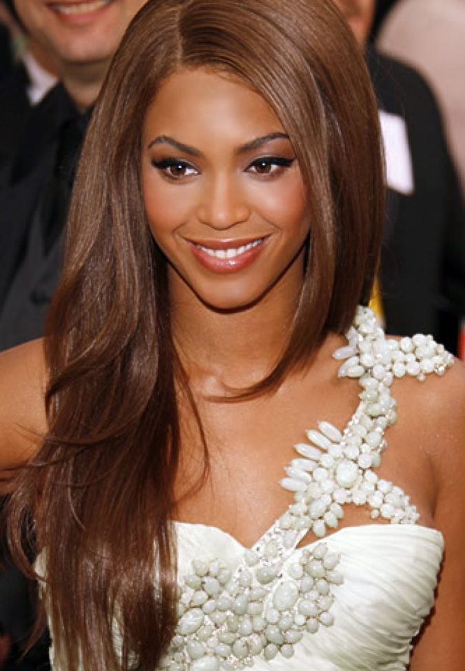Burnt Caramel 8 +35 Hottest Hair Color Trends for Dark-Skinned Women - 17