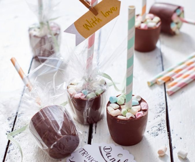 Hot chocolate mug chocolate sticks. 20 Unexpected and Creative Gift Ideas for Best Friends - 25