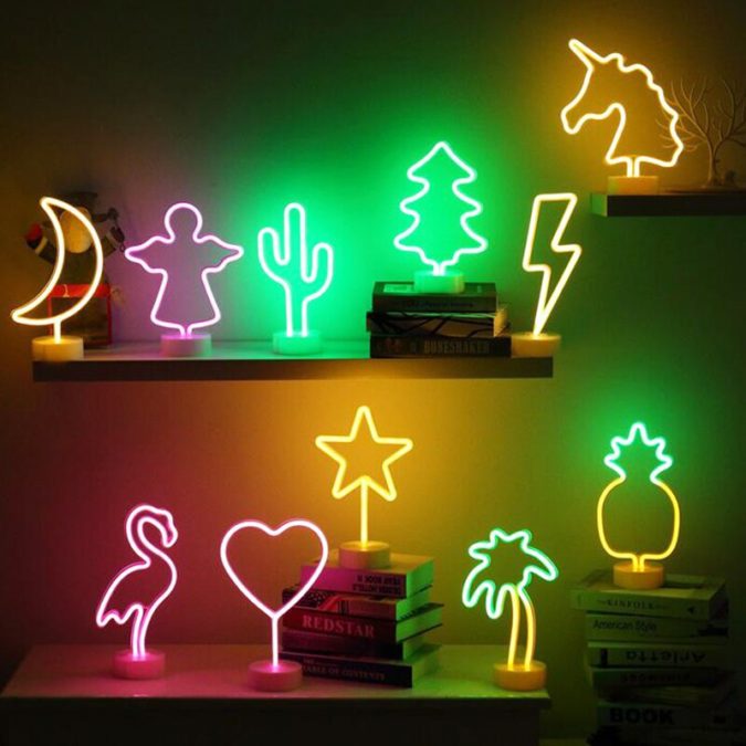 Light bulbs and neon lights 20 Unexpected and Creative Gift Ideas for Best Friends - 2