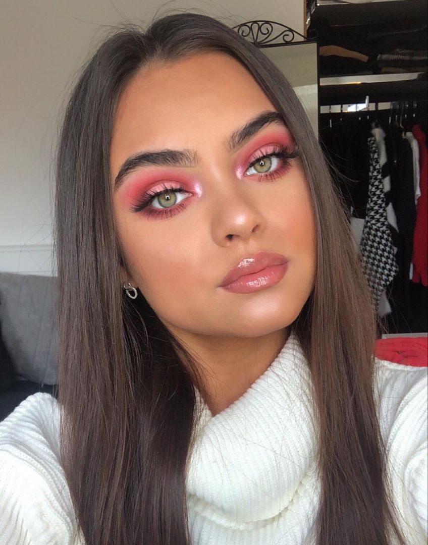 Pink summertime eye makeup 4 60+ Hottest Smokey Eye Makeup Looks - 90