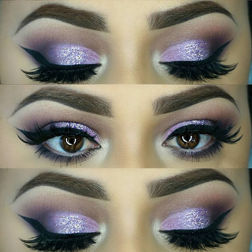 Purple blended with Silver 3 60+ Hottest Smokey Eye Makeup Looks - 59