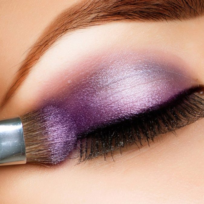 Purple-blended-with-Silver.-2-675x675 60+ Hottest Smokey Eye Makeup Looks in 2022