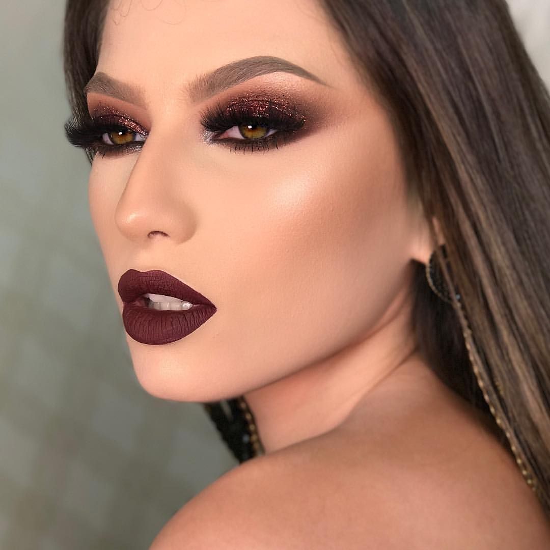 Red brownish smokey eye makeup 3 60+ Hottest Smokey Eye Makeup Looks - 38